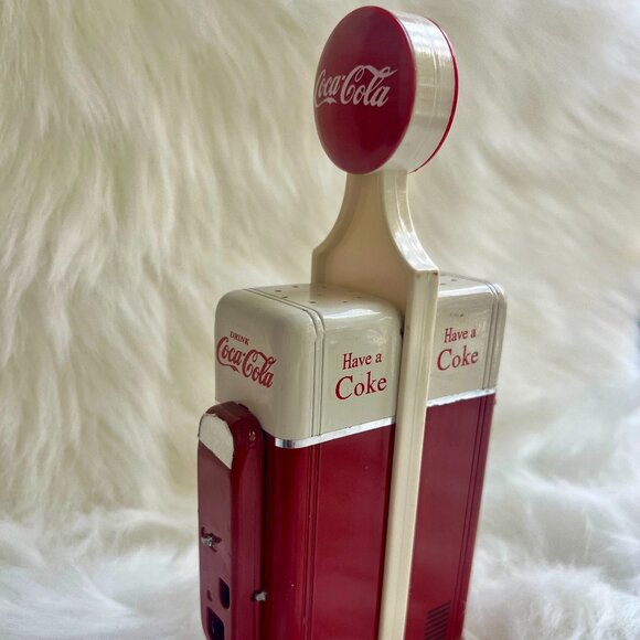 1993 Vintage Have a Coke Coca-Cola Salt and Pepper Shakers with Stand - Picture 1 of 5